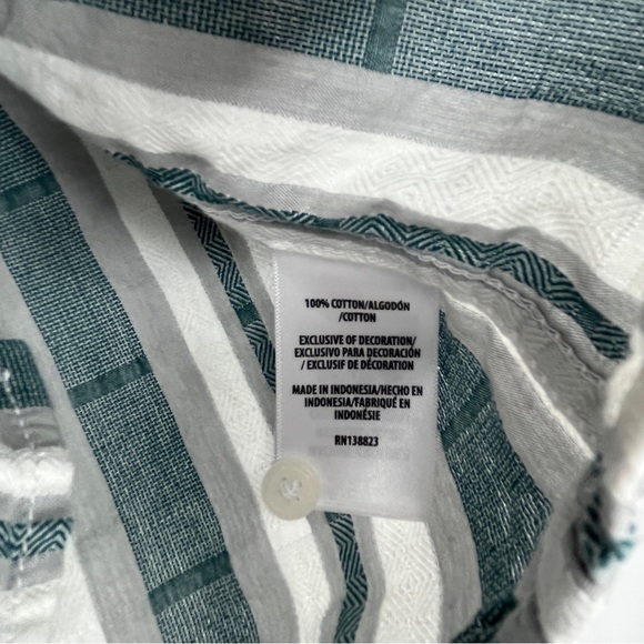 Cody James Authentic Western Apparel Pearl Snap Long Sleeve Green Gray Large - Picture 6 of 8